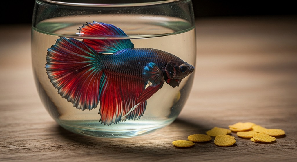 How long should you allow a betta fish to go without food