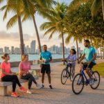 Miami resident choosing healthy snacks after work