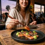 Modern Los Angeles restaurant serving Japanese-inspired fusion dishes with fresh California ingredients